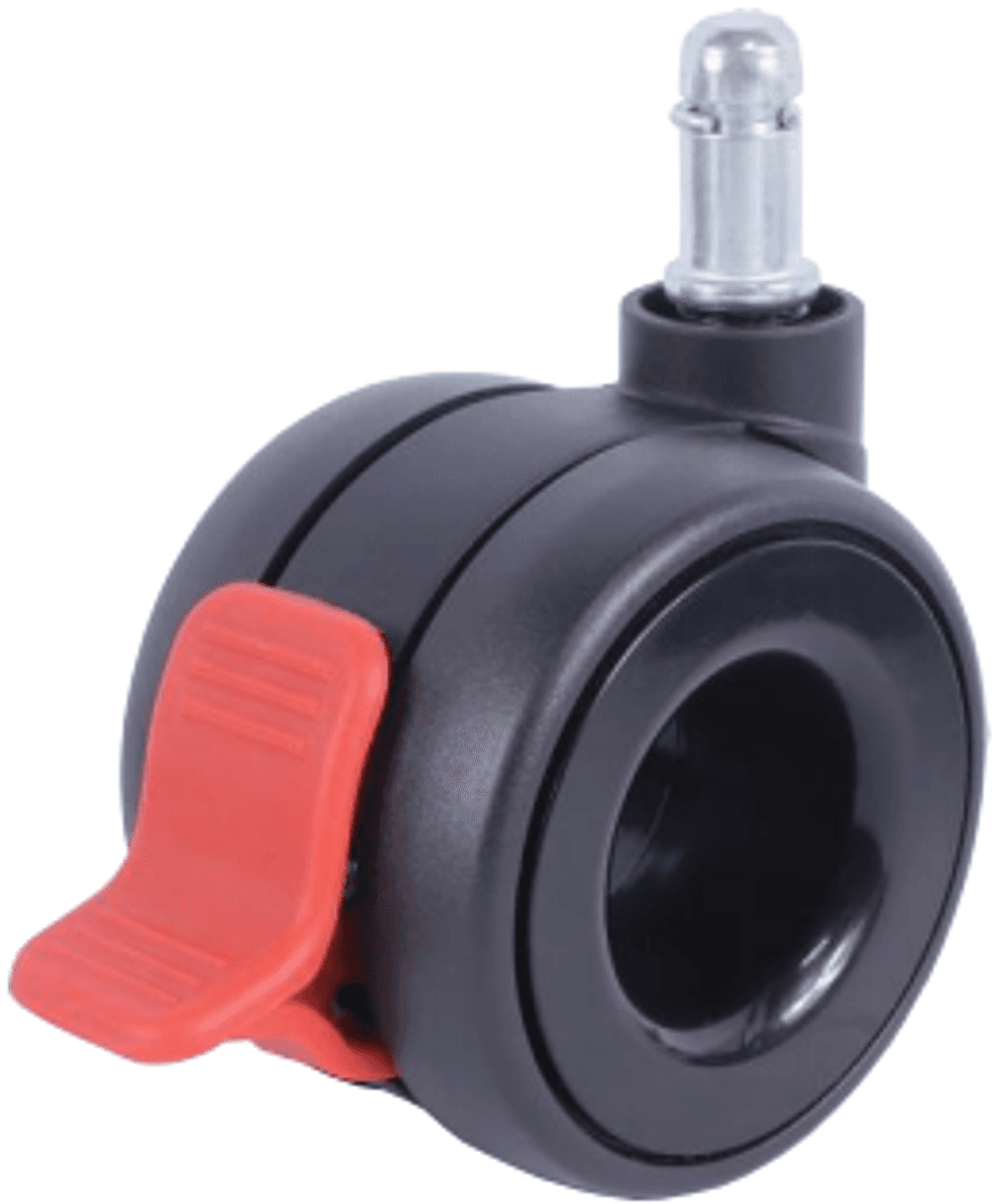 JQ-163-5 22/65mm Hollow Office Chair Caster Wheel with Brake