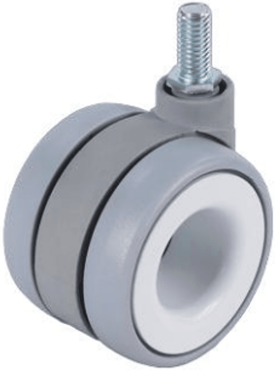 JQ-163-7 22/65mm Hollow Office Chair Caster Wheel