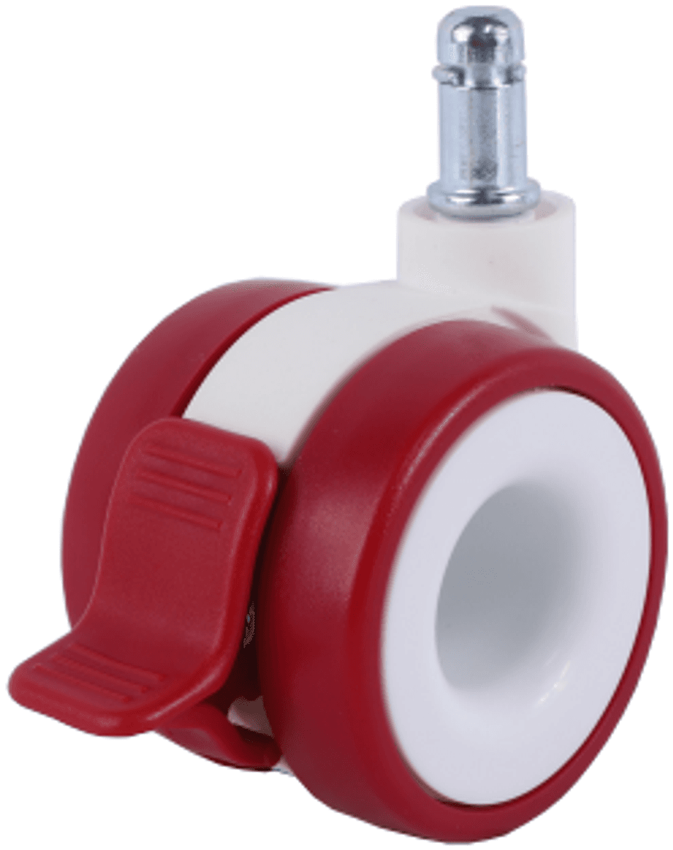 JQ-163-10 22/65mm Hollow Office Chair Caster Wheel with Brake