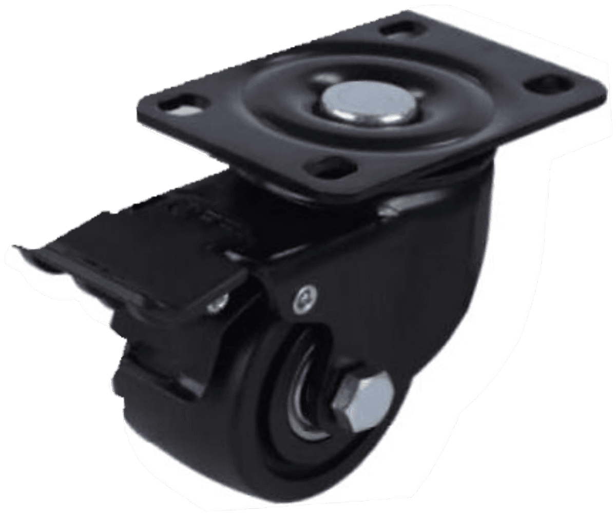 JQ-212-2 3 Inch Low Profile Industrial Caster Wheel with Brake