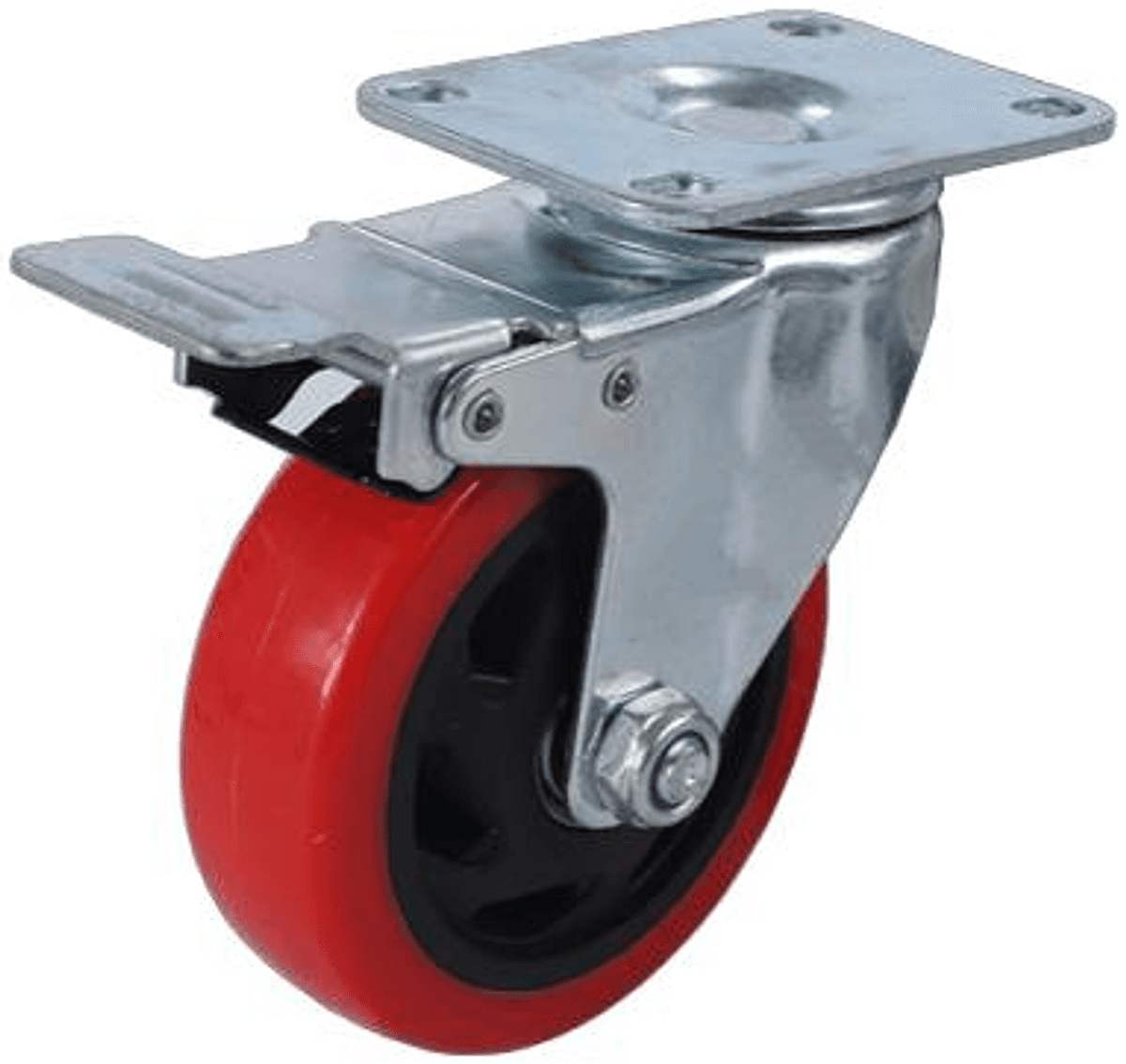 JQ-213-1 4 Inch Medium Duty Industrial Caster Wheel with Brake