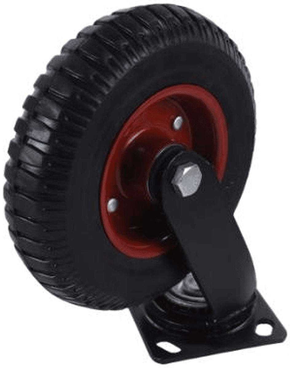 JQ-217-1 6 Inch Heavy Duty Rubber Industrial Caster Wheel