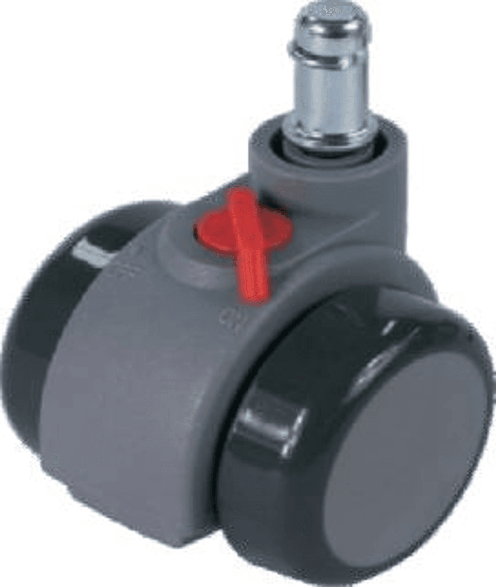 JQ-145-G 24/50mm Brake PU Caster Wheel