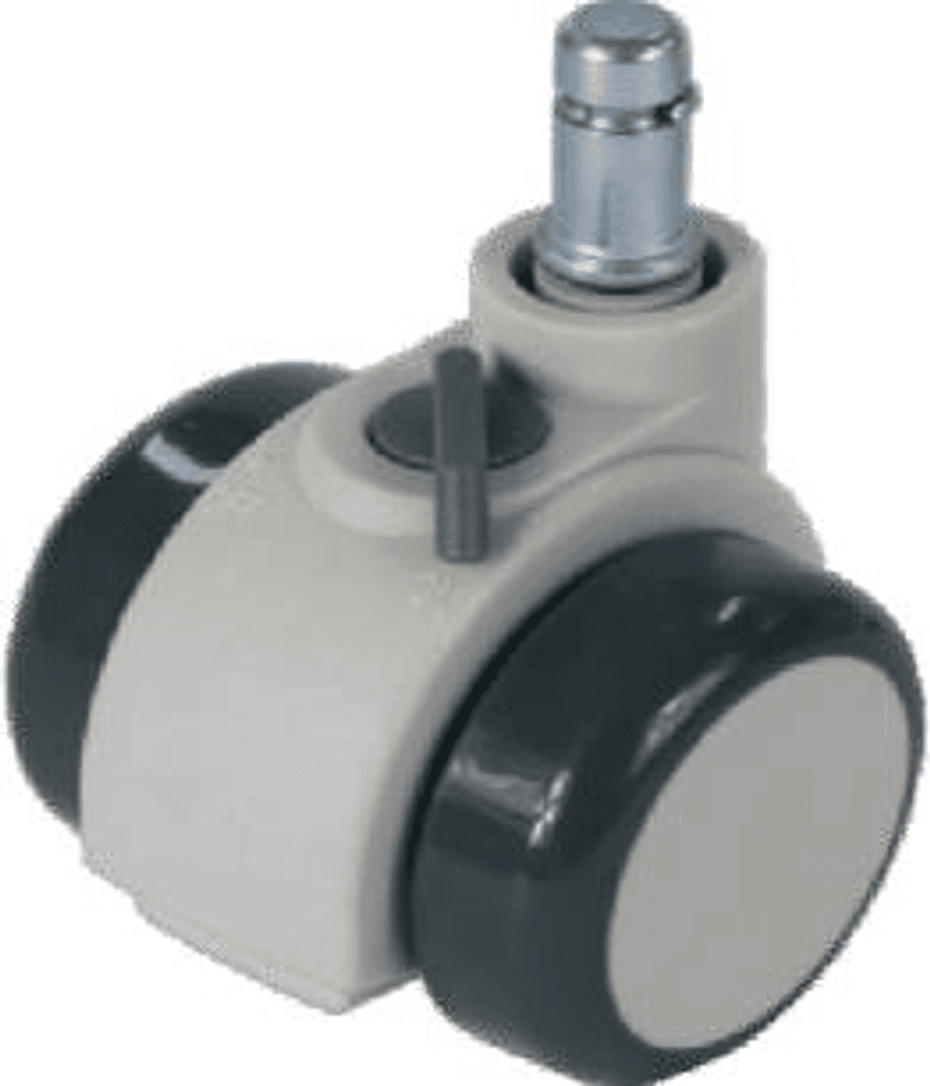 JQ-145-E 24/50mm Brake PU Caster Wheel