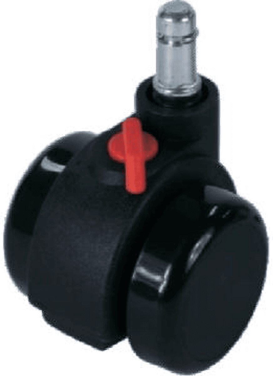 JQ-145-F 24/50mm Brake PU Caster Wheel