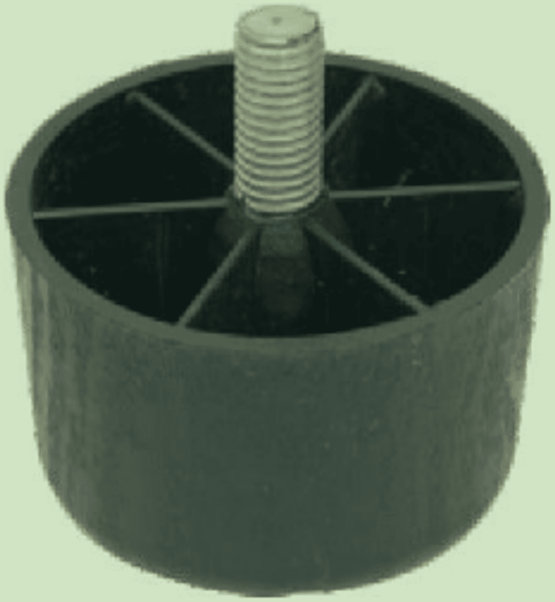 JQ-091-B 60x38mm Fixed Furniture Support Leg