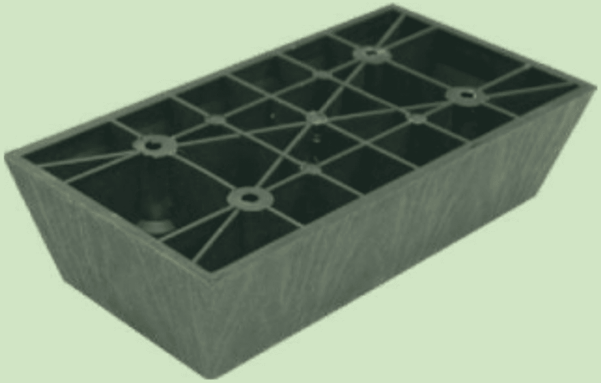 JQ-092 165x85x40mm Fixed Furniture Support Leg