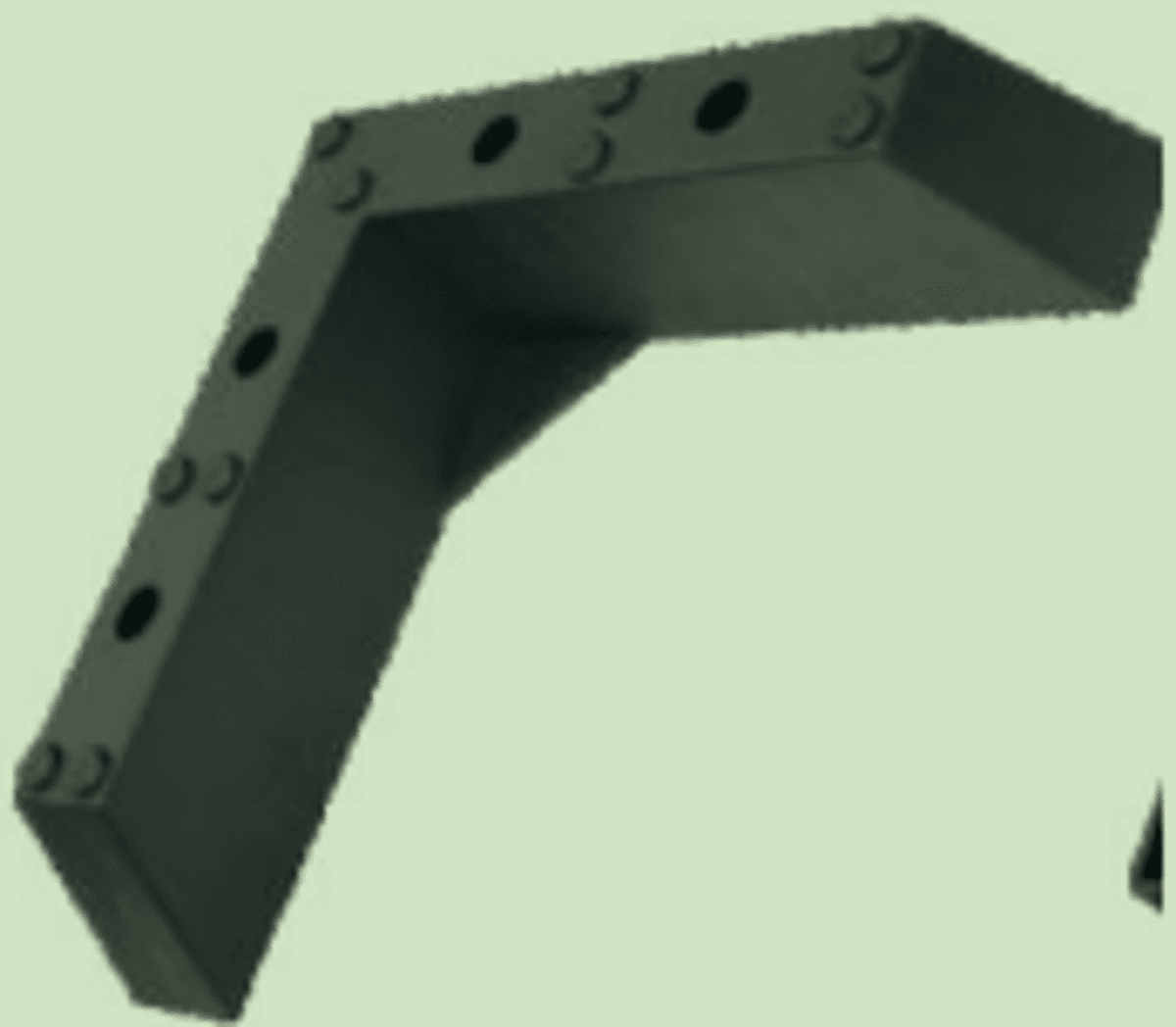 JQ-125 92x35x50mm Fixed Furniture Support Leg