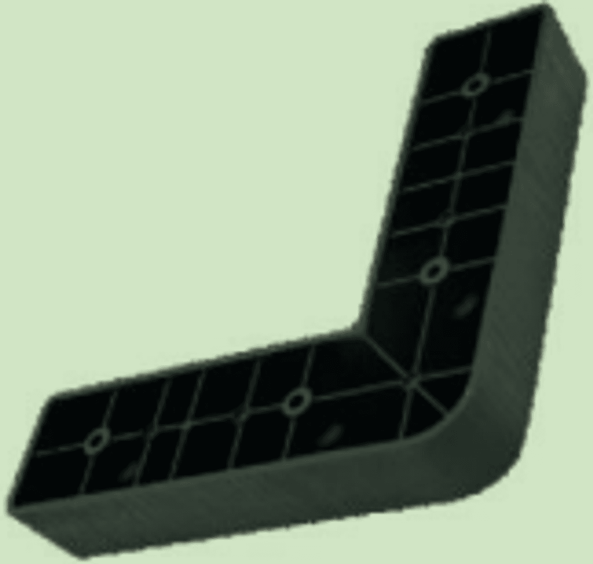 JQ-126 165x165x33mm Fixed Furniture Support Leg