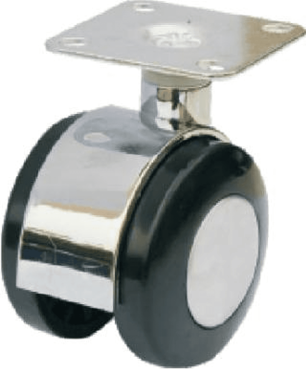 JQ-051-A 50mm Chrome Plate Hotel Furniture Caster Wheel