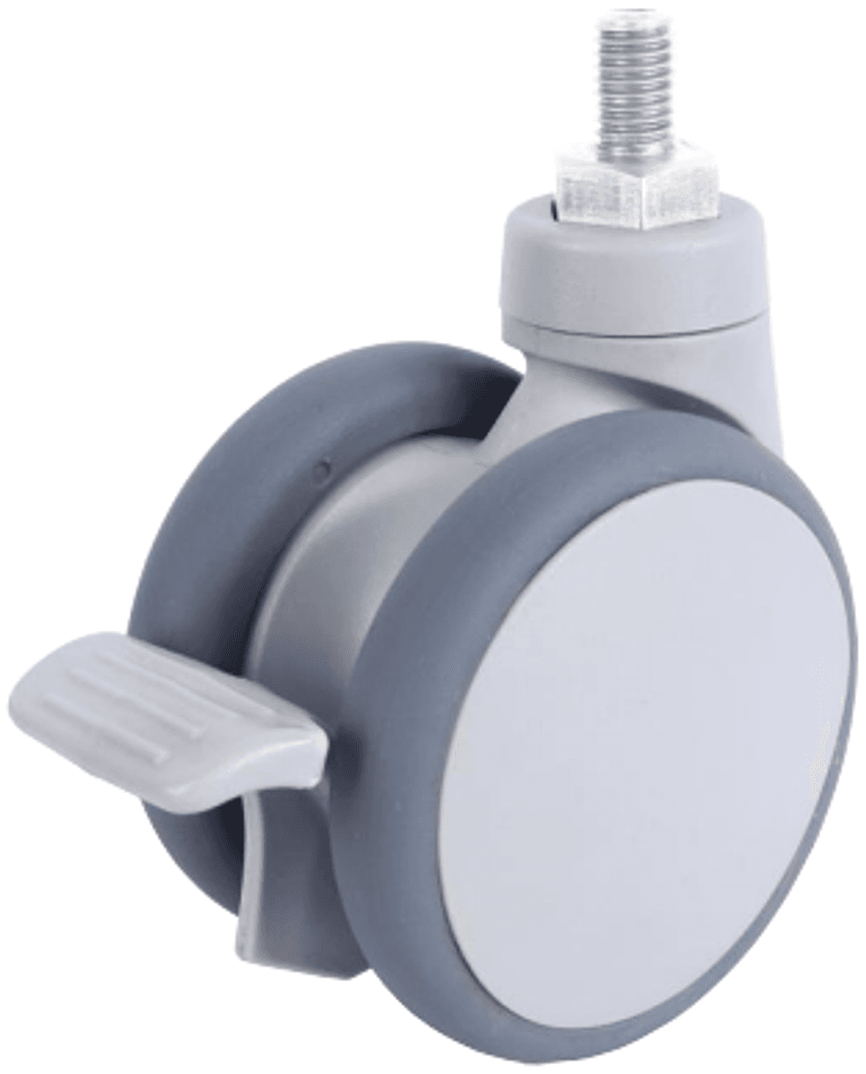 JQ-221-A U Type Double Brake Medical Caster Wheel