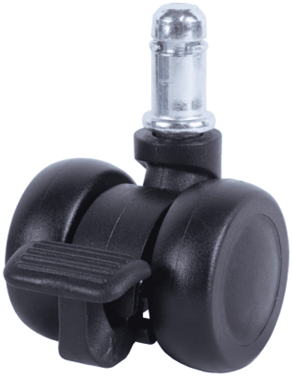 JQ-228-2 18/37mm Brake PU Furniture Appliance Caster Wheel