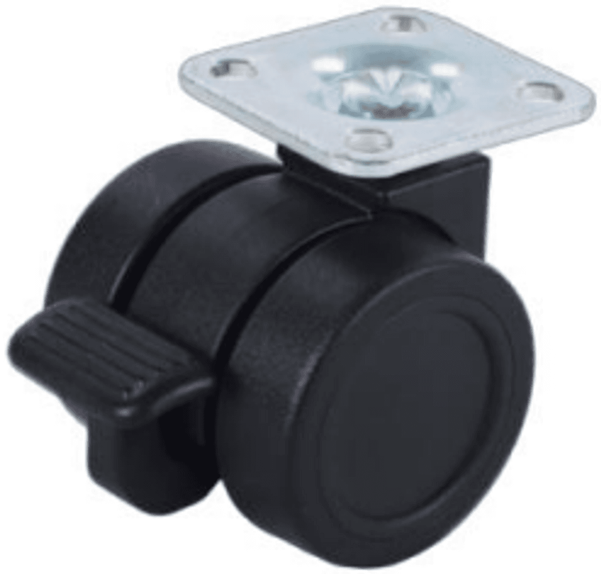 JQ-161-3 40mm Ferrari PU Brake Furniture Appliance Caster Wheel