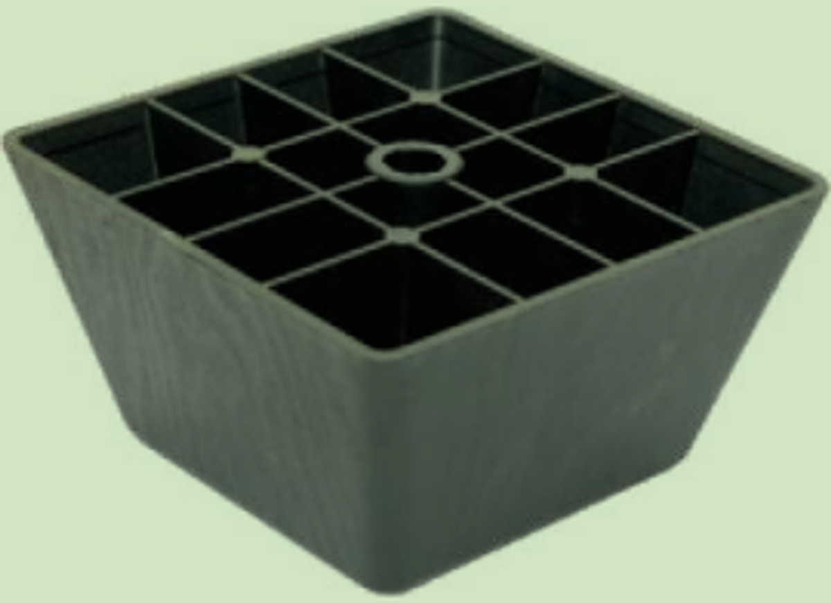 JQ-093 108x108x60mm Fixed Furniture Support Leg