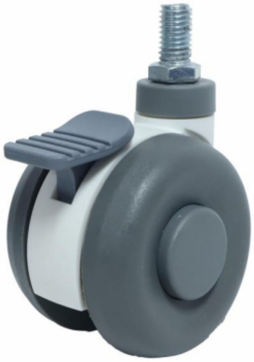JQ-225-A 75mm Double Brake Apple Medical Caster Wheel